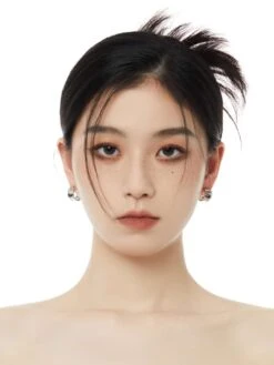 Studded Huggie Earrings -Modern Wear Shop 60d80ec173373f07636697db6fab7ed3