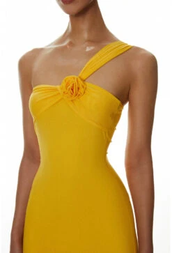 One-Shoulder Maxi Dress With Floral Strap Detail -Modern Wear Shop 621775c7f53e7a763ea9e3dfa9f44b7f