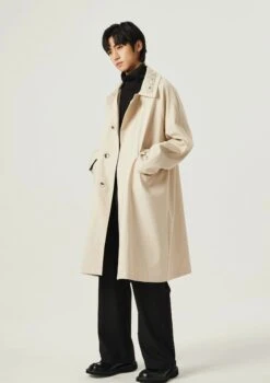 Slim Long Single-Breasted Coat With Collar Studs 14 Slim Long Single-Breasted Coat With Collar Studs -Modern Wear Shop 6227863acfe41c8b98e9aa5f15974f16 5f7e7079 b27f 4a99 9f1f c28c048e1010