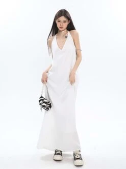 Low Neck Maxi Dress -Modern Wear Shop 62547e21341d6de0e9f52d075662698a