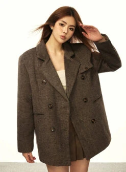 Oversized Double-Breasted Tweed Blazer Coat 9 Oversized Double-Breasted Tweed Blazer Coat -Modern Wear Shop 6297d9153cc48194592841f475f7f05e