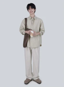 Retro Relaxed Button-Up Shirt With Chest Pocket 7 Retro Relaxed Button-Up Shirt With Chest Pocket -Modern Wear Shop 633ad8a46d161ebe1d5d6d5bca049181