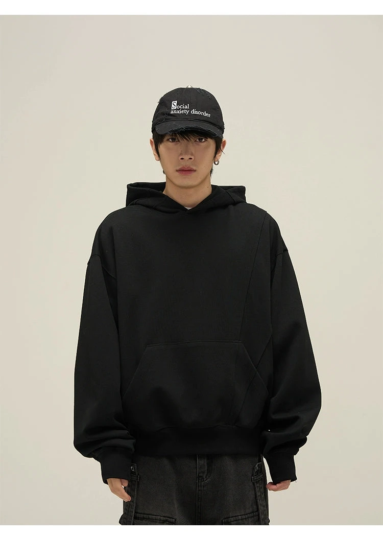 Oversized Paneled Stitch Hoodie 7 Oversized Paneled Stitch Hoodie - Image 7