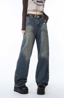 Star Wide Faded Jeans -Modern Wear Shop 63a1f5586365a81ba7111f1d4bd12083