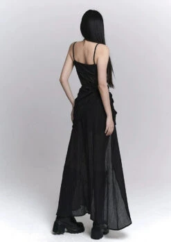 Asymmetrical Mesh Panel Sleeveless Maxi Dress -Modern Wear Shop 652ef29a0d61ea22c9201299461f8e3c