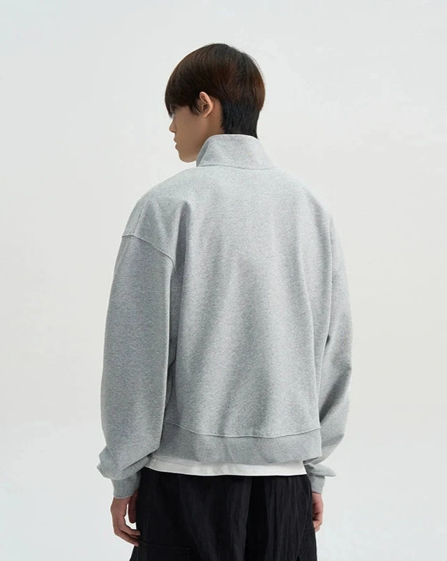 Mock Neck Drop Shoulder Zip Jacket 18 Mock Neck Drop Shoulder Zip Jacket - Image 18