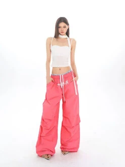 Spaghetti Strap Sweetheart Neckline Crop Top With Scarf -Modern Wear Shop 666bea79d56eaa43e9638bec4e1897bb