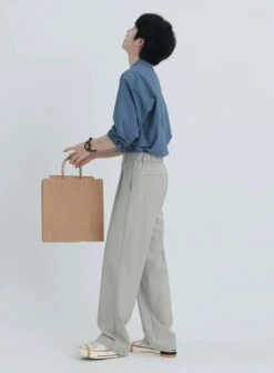 Oversized Button-Down Lightweight Shirt With Slide-In Chest Pocket -Modern Wear Shop 66cb5b776c73ea721b48f903c4971abd