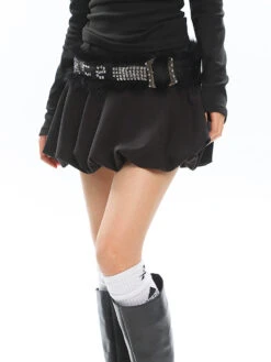 Low-Pleat Bubble Balloon Mini Skirt 33 Low-Pleat Bubble Balloon Mini Skirt -Modern Wear Shop 66d2c7b052768883389d6f445648845c