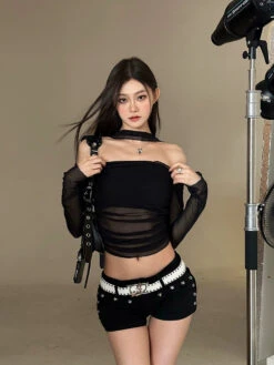 Sheer Off-Shoulder Long Sleeve Crop Top With Mesh Sleeves -Modern Wear Shop 66db303aa45fca91ef1df12a8f6fcdd5 fafb2b9f 7377 4fc0 b924 614996d04f0a