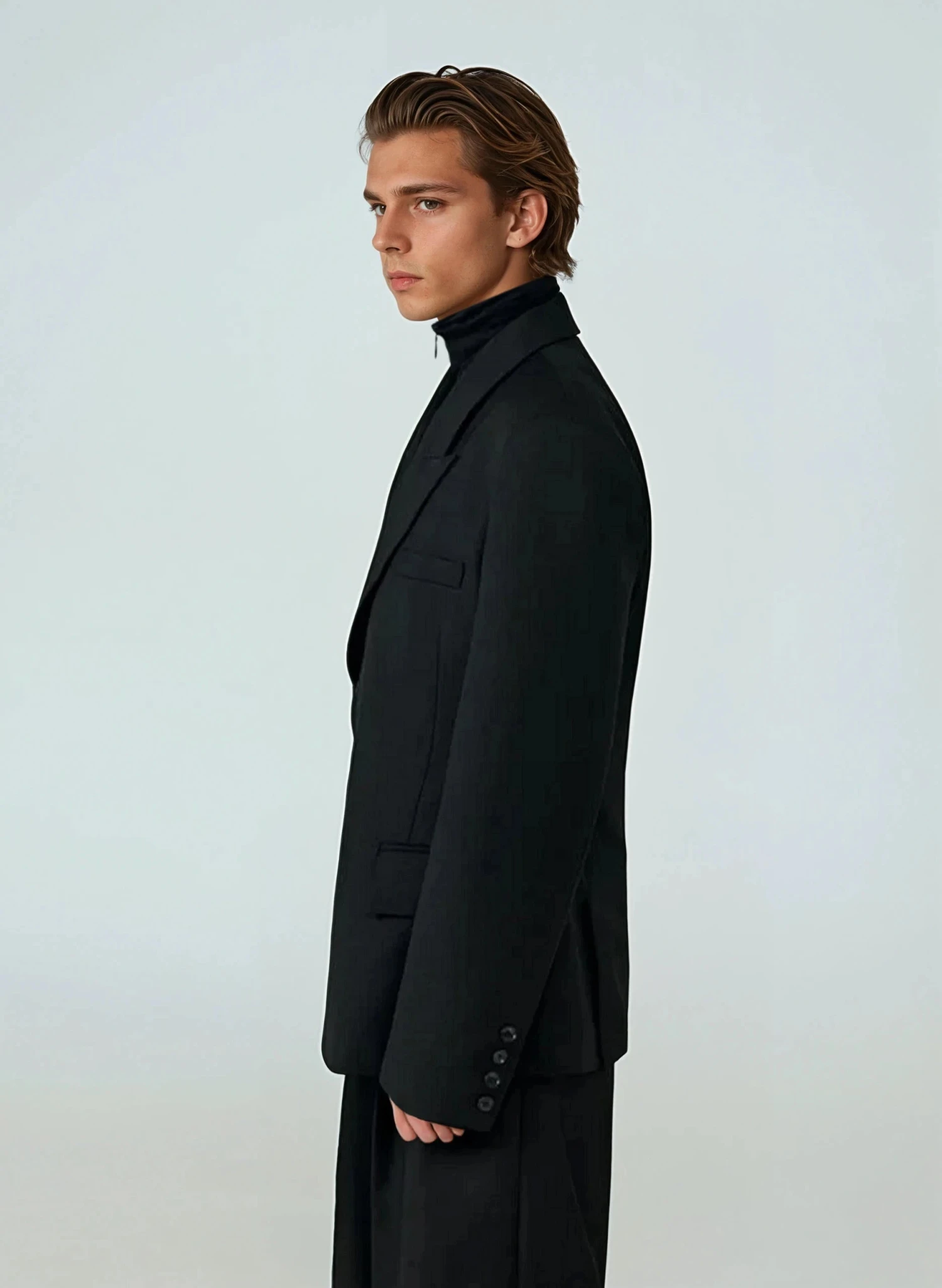 Structured Boxy Double-Breasted Hidden Button Blazer 5 Structured Boxy Double-Breasted Hidden Button Blazer - Image 5