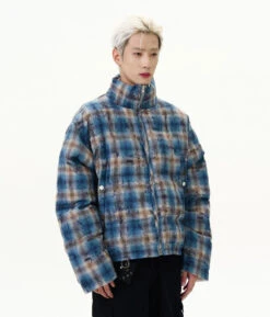 Reversible Plaid Puffer Zip Jacket 32 Reversible Plaid Puffer Zip Jacket -Modern Wear Shop 674acd8118dbaf4dac86c26fd335089a