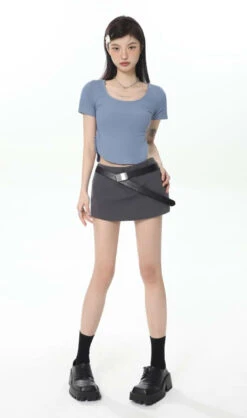 Cropped U-Neck Curve Hem Baby Tee 26 Cropped U-Neck Curve Hem Baby Tee -Modern Wear Shop 675712a716e29d5d82da868e504dde05