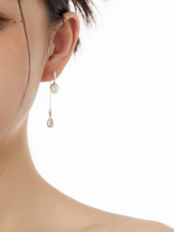 Faux Pearl Drop Earrings