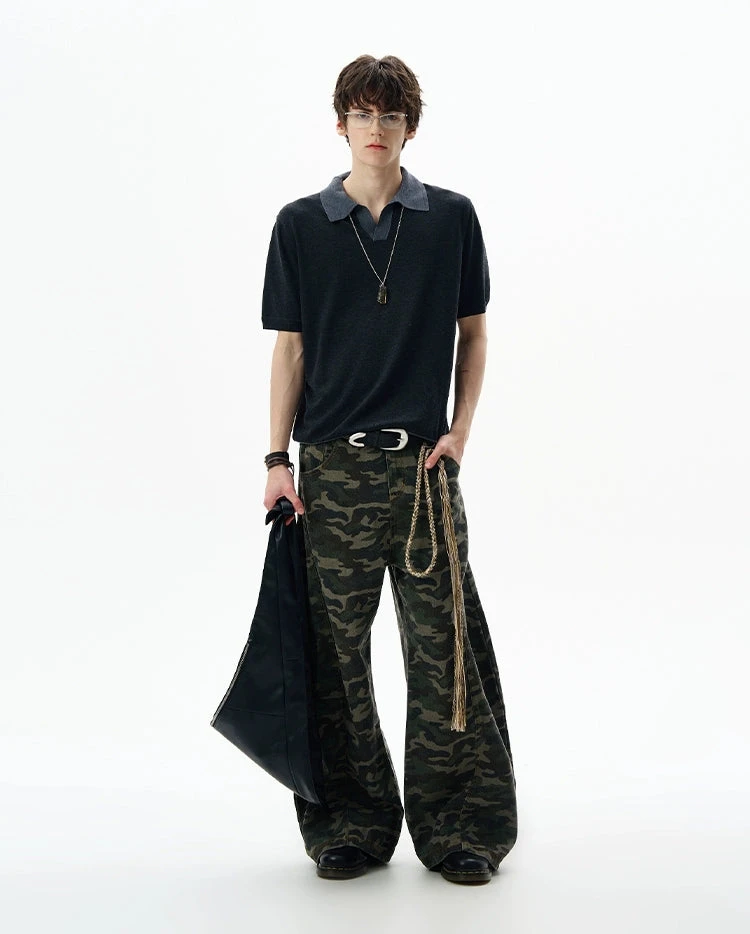 Contrast Trim Short Sleeve Knit Polo Shirt 4 Contrast Trim Short Sleeve Knit Polo Shirt - Image 4