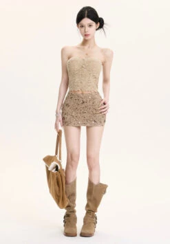 Sequin Tweed Mini Skirt 22 Sequin Tweed Mini Skirt -Modern Wear Shop 6ab86aaf04e2b537422d1040a0914e2b