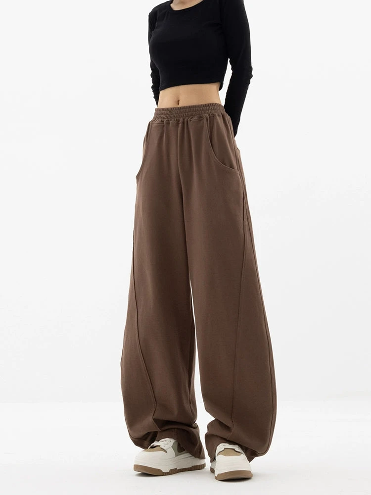 High-Waisted Wide-Leg Paneled Joggers 12 High-Waisted Wide-Leg Paneled Joggers - Image 12