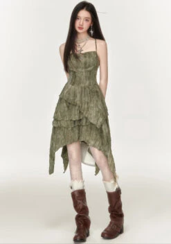 Textured Tiered Ruffle And Strappy Open Back Mini Dress -Modern Wear Shop 6c687db3b354cbad97536dd5323981c3