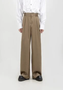 High-Waisted Wide Leg Pleated Lightweight Trousers -Modern Wear Shop 6c6ecfe38ff6d7d5c323aabfe11fd21b