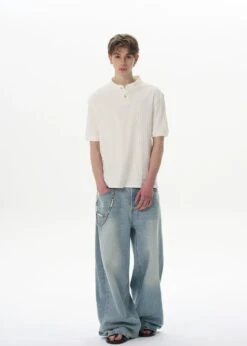 Ribbed Henley Collar Short Sleeve Knit Top 11 Ribbed Henley Collar Short Sleeve Knit Top -Modern Wear Shop 6c711c4aa01ee9f2814f9d573e147d9a