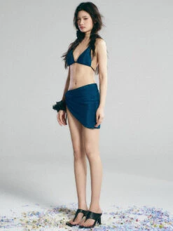 Velvet Textured Bikini Top With Side Tie Skirt Set 15 Velvet Textured Bikini Top With Side Tie Skirt Set -Modern Wear Shop 6c8bdab72f7847fc2cfebeec0a6e95ee