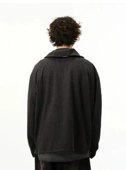 Drop Shoulder Sweatshirt With Scarf Detail -Modern Wear Shop 6c8eb479b8e72a6a5916d427db729434