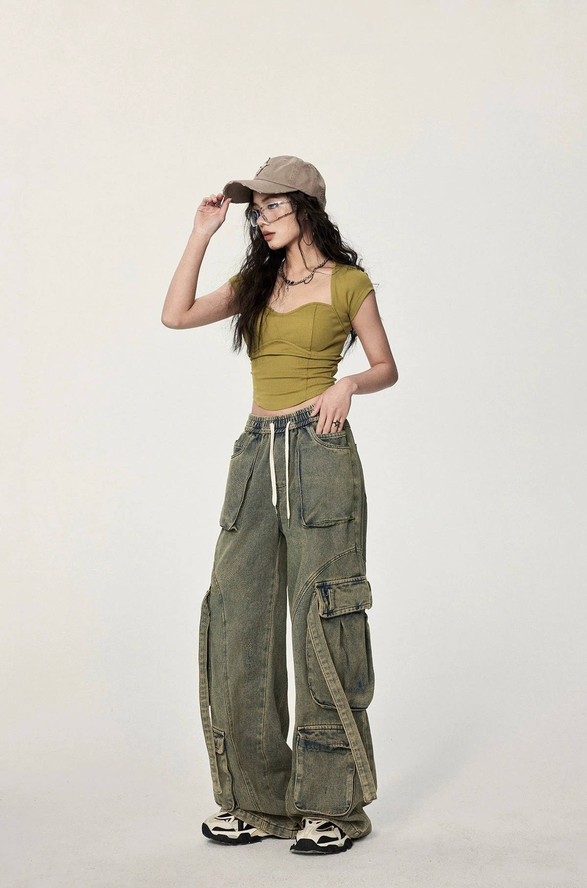 Twist-Back Crop Top With Scoop Neck 19 Twist-Back Crop Top With Scoop Neck - Image 19