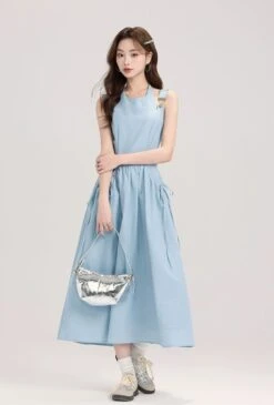 Sleeveless Midi Dress With Bow Tie Pockets 13 Sleeveless Midi Dress With Bow Tie Pockets -Modern Wear Shop 6d08a94b3c402f2faec3fd8d4fc0e277