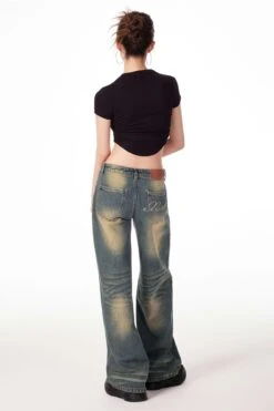 Sandblast Straight Fit Jeans -Modern Wear Shop 6d89d1dfc18089c985700b24cfeccdf1