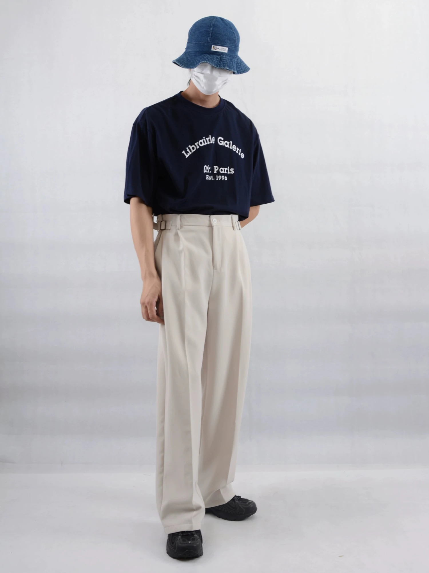 Wide Leg Pleated Trousers With Buckle Detail 7 Wide Leg Pleated Trousers With Buckle Detail - Image 7