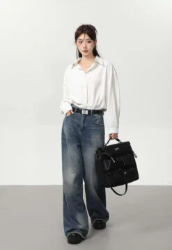 Oversized Long Sleeve Button Shirt -Modern Wear Shop 6dc708526abe3c696e9d9577cc1d7d7b