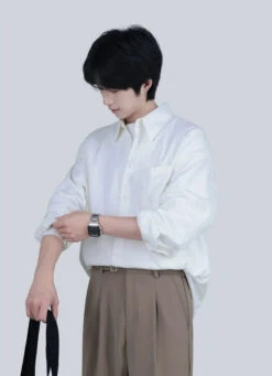 Wide-Striped Button-Down Long Sleeve Shirt 24 Wide-Striped Button-Down Long Sleeve Shirt -Modern Wear Shop 6e68fe00dfbca30f2375d657eccb47e2