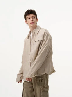 Pinstripe Long Sleeve Button Shirt With Chest Pocket 12 Pinstripe Long Sleeve Button Shirt With Chest Pocket -Modern Wear Shop 6e945849f2996dfd1c2302b93ddaf254