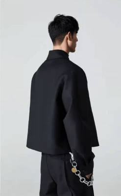 Oversized Mid-Crop Single-Button Notch Lapel Blazer -Modern Wear Shop 6tWfVfQARTtz3 TcZWrZJQ