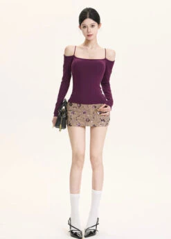 Sequin Tweed Mini Skirt 15 Sequin Tweed Mini Skirt -Modern Wear Shop 7080c747ae2a8b1caec6c6c5dcc47ca4