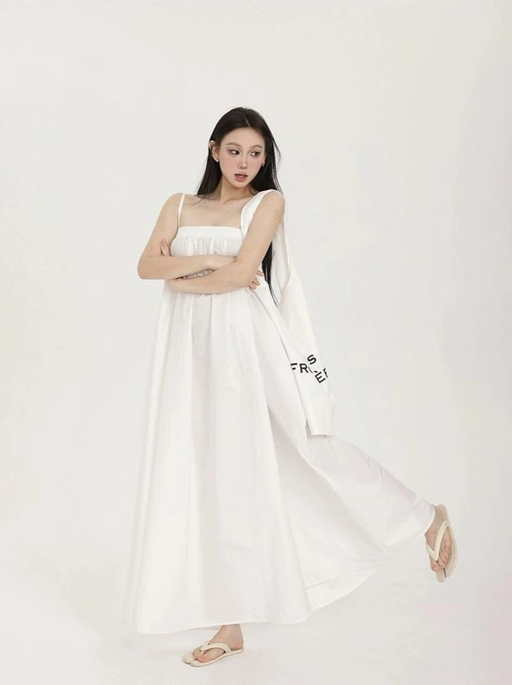 Spaghetti Strap Tent Maxi Dress 4 Spaghetti Strap Tent Maxi Dress - Image 4