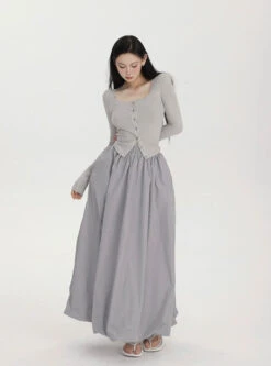 High-Waisted Balloon Maxi Skirt With Pockets 15 High-Waisted Balloon Maxi Skirt With Pockets -Modern Wear Shop 71227f234764d2591ba0a9fdbaa7b2e5