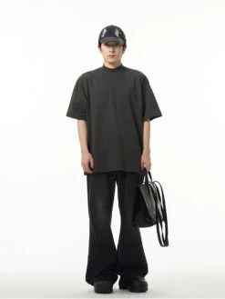 Oversized Semi-Funnel Crewneck Tee -Modern Wear Shop 71e94fc4a92c2b6e7ccf4e21f800f5a5