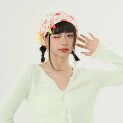 Multicolor Beach Bandana With Hair Clips 18 Multicolor Beach Bandana With Hair Clips -Modern Wear Shop 72a37fd96361e65a3f612eb622e98259