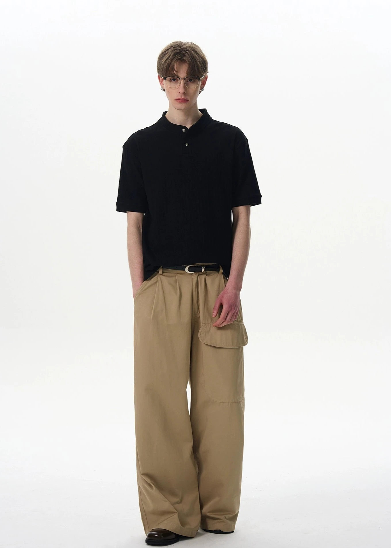 Ribbed Henley Collar Short Sleeve Knit Top 9 Ribbed Henley Collar Short Sleeve Knit Top - Image 9