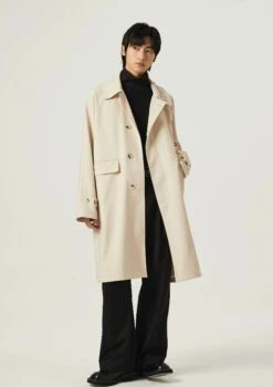 Slim Long Single-Breasted Coat With Collar Studs 12 Slim Long Single-Breasted Coat With Collar Studs -Modern Wear Shop 7346759bfcb30a087fa16671112abc59 4a2f8f71 ccbc 4616 a9c3 967c1c73cf36