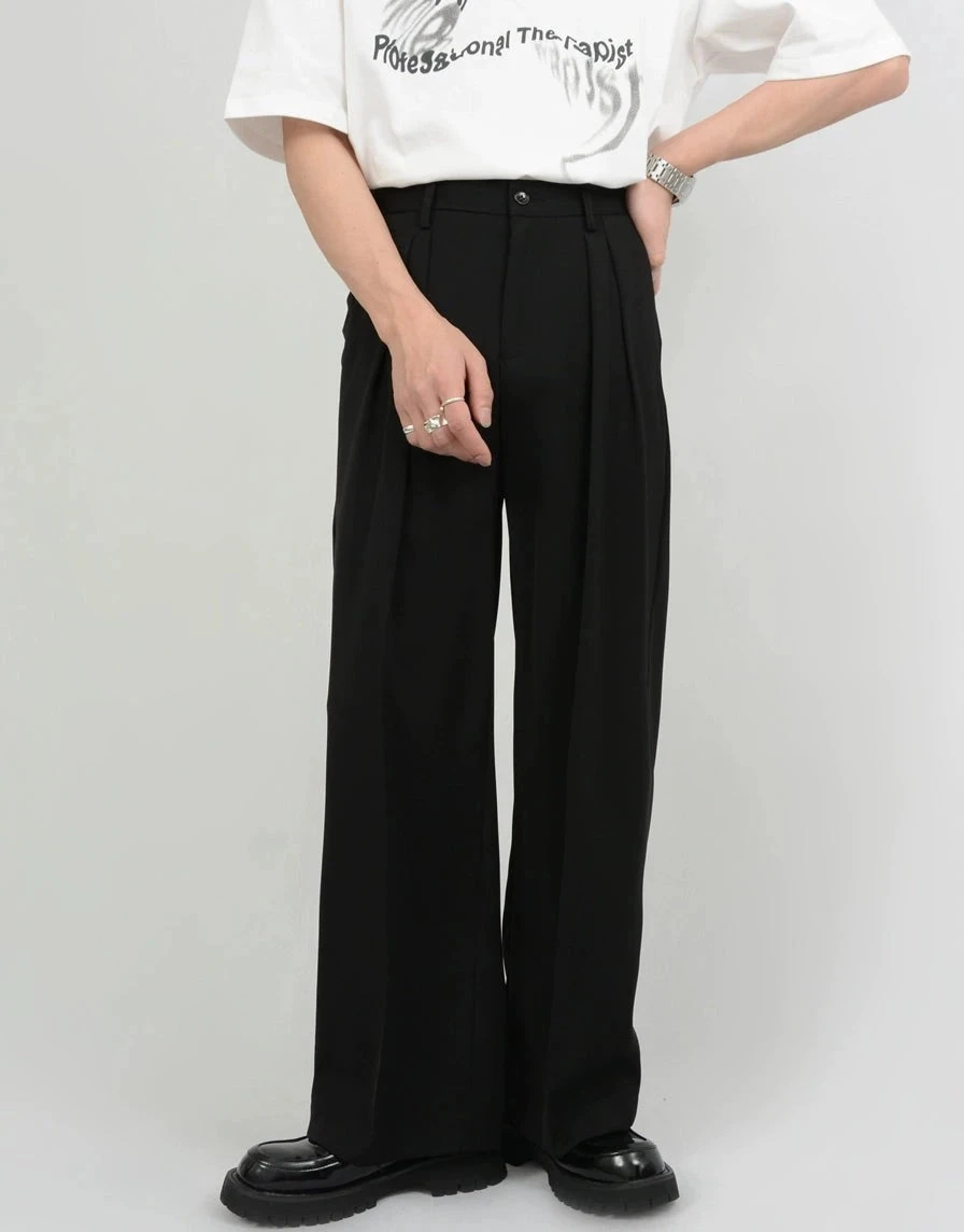 Wide Leg Tailored Pleated Trousers 9 Wide Leg Tailored Pleated Trousers - Image 9