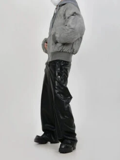 Oversized Mock Two-Piece Hooded Puffer Jacket -Modern Wear Shop 73c175a85e71c918266965cb30fcb912