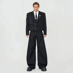 Structured Mid Crop Blazer With Metal Stud Details -Modern Wear Shop 7415702230776f5355d7e95340ae3bd4 bbbaa11d c094 4f14 9a3e 3e53b025ab14