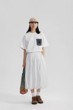 High-Waisted Pleated Balloon Midi Skirt -Modern Wear Shop 76050dae84c6a0dc4f1bb98e16e2cf0b