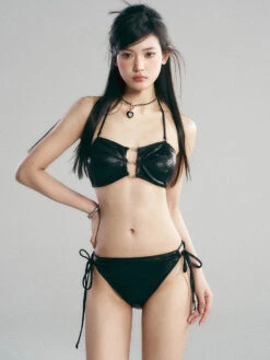 Metallic Crocodile-Print Chain Bikini Top With Wrap Skirt Swim Set 12 Metallic Crocodile-Print Chain Bikini Top With Wrap Skirt Swim Set -Modern Wear Shop 760c22af2227952b8cfecf4c7dc53348