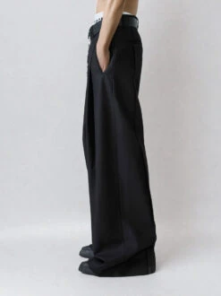 Wide Leg Tailored Trousers With Fold-Over Pleat 7 Wide Leg Tailored Trousers With Fold-Over Pleat -Modern Wear Shop 76h0dIeI29OmJrwY