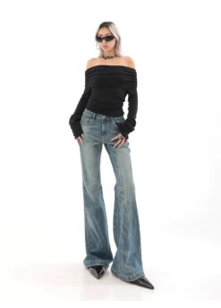 High Waist Vintage Wash Bell Bottom Jeans 32 High Waist Vintage Wash Bell Bottom Jeans -Modern Wear Shop 77b75970680a694578e75ee50288635c