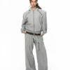 Zippered Hoodie And Jogger Lounge Set