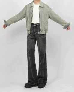 Faded Slim Fit Semi-Flare Denim Jeans -Modern Wear Shop 7802f56c38f1675017b350e03c4017ac